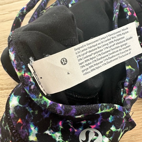 (4) multicolored lululemon bra - Picture 3 of 3